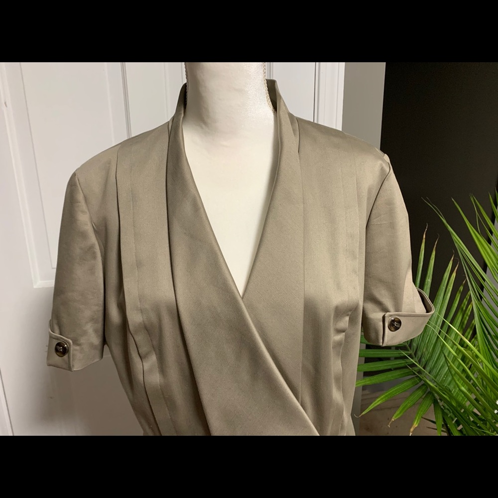 Beige work dress